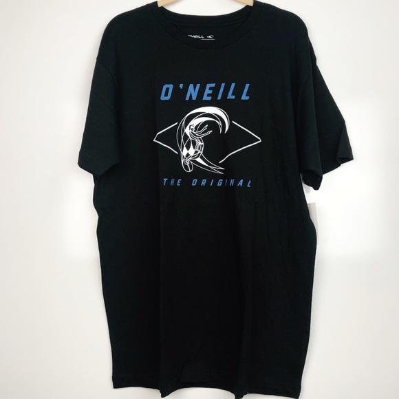 O'NEILL MEN'S BLACK LOGO SHIRT LARGE - Picture 1 of 6